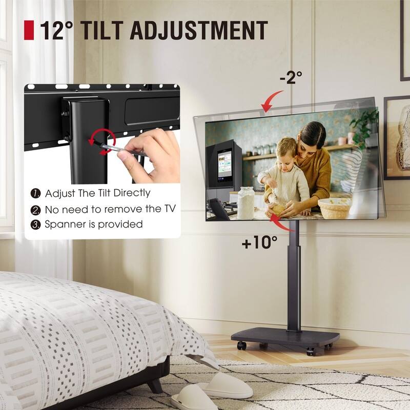 Rolling TV Stand