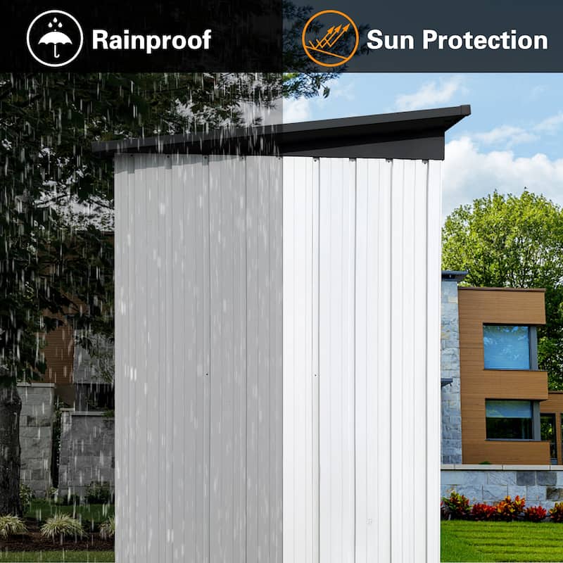 Metal garden sheds 4ftx6ft outdoor storage sheds