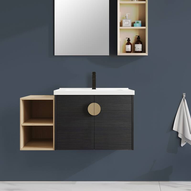 Topcraft Wall-Mounted Bathroom Vanity With Sink