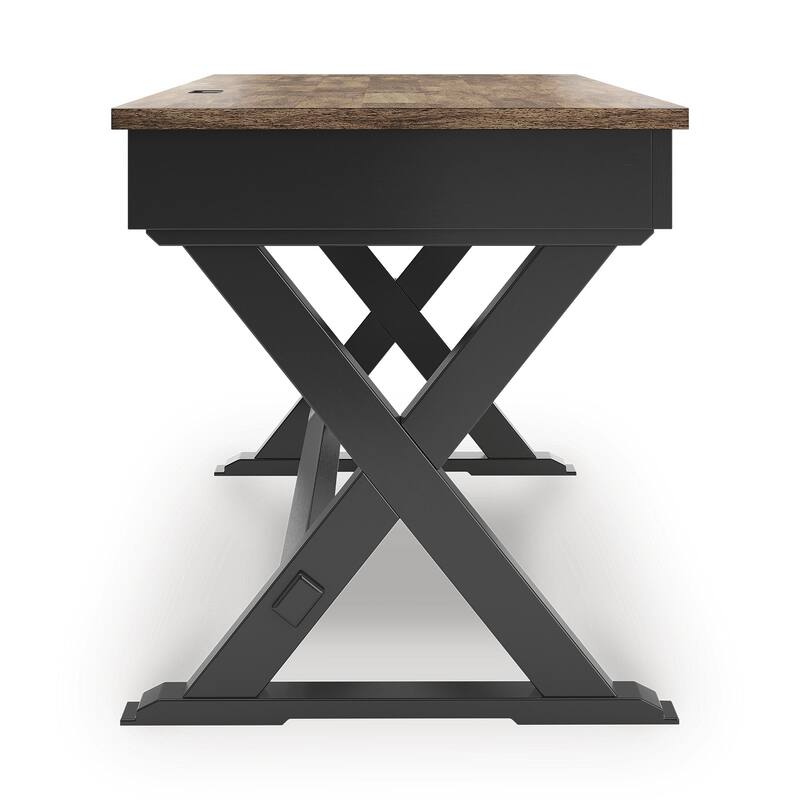 Signature Design by Ashley Wildenauer Brown/Black 60" Home Office Desk