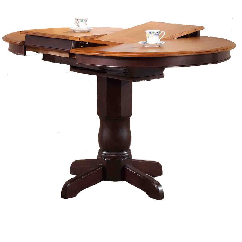 Counter Height Table, 42" x 42" x 60", Whiskey Mocha