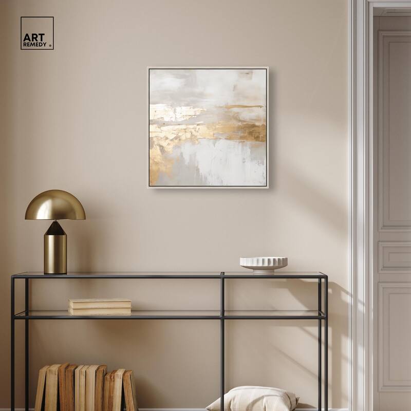 Melted Goldscape II Canvas by Art Remedy