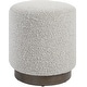 preview thumbnail 1 of 2, Uttermost 23665 Avila 16" Round Contemporary Plush Boucle Upholstered Gray Boucle