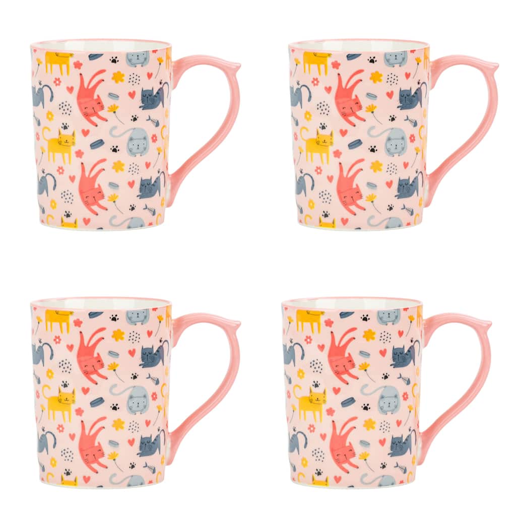 10 Stawberry Street Sylvie Animals Mug, Set of 4