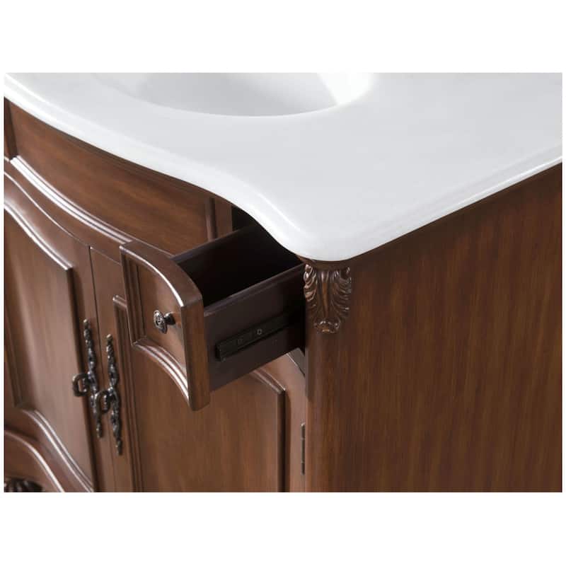 Elegant Lighting VF-1047-VW Windsor 36" Free Standing Single Basin