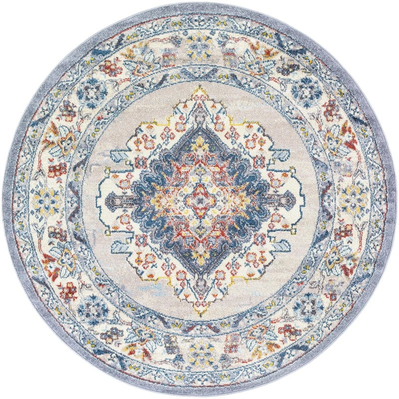 Livabliss Ankara Updated Traditional Medallion Area Rug