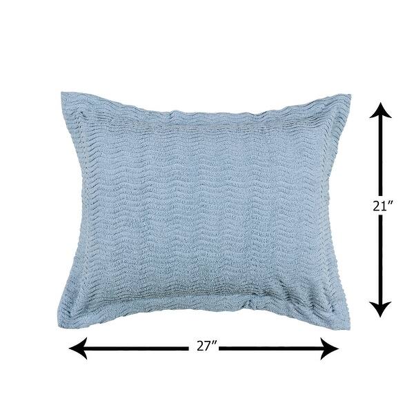 Better Trends Natick Collection Set in Wavy Channel Stripes Design 100 Cotton Tufted Chenille