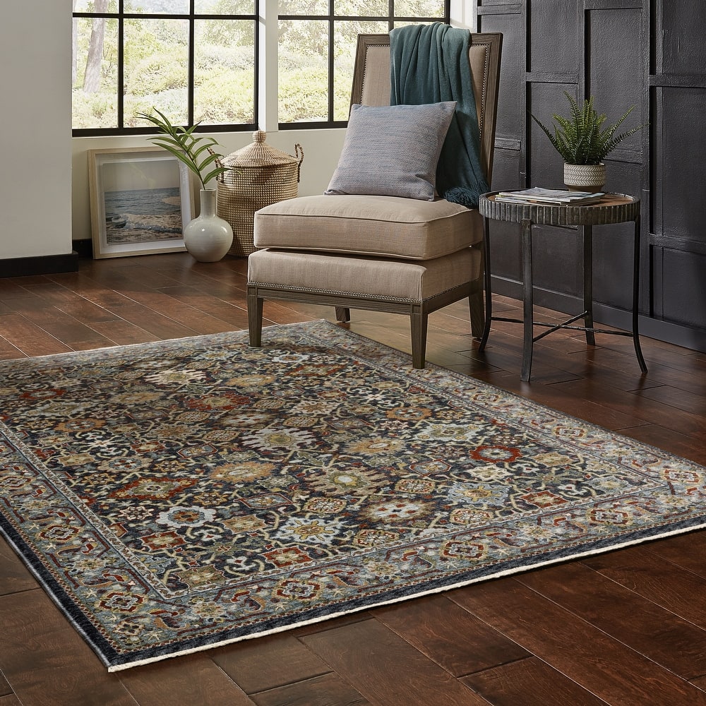 Style Haven Amelie Persian Panel Blue/ Multi Indoor Area Rug