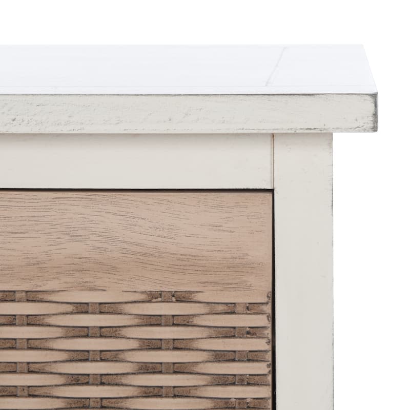 SAFAVIEH Salime 3-Drawer Bottom Shelf Storage Bench - 47.3" W x 15" L x 19" H - 47Wx15Dx19H