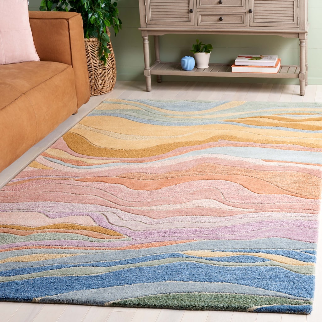 SAFAVIEH Handmade Rodeo Drive Jayde Mid-Century Modern Wool Rug