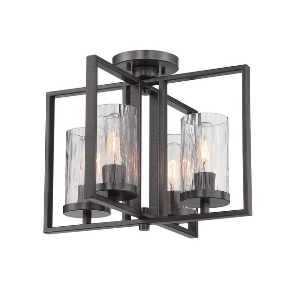 Designers Fountain 86511 Elements 4 Light Semi Flush Ceiling Fixture