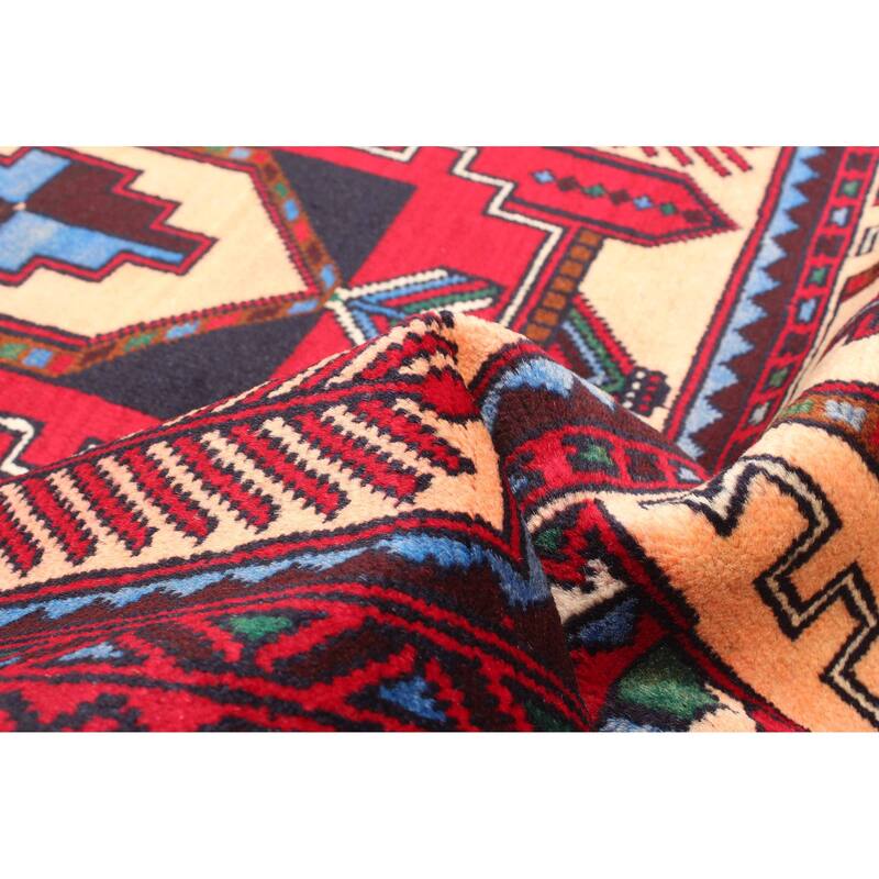 ECARPETGALLERY Hand-knotted Teimani Red Wool Rug - 2'9 x 4'8