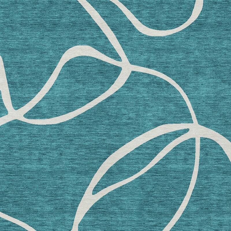HomeRoots Abstract Transitional Rectangle Outdoor Rug