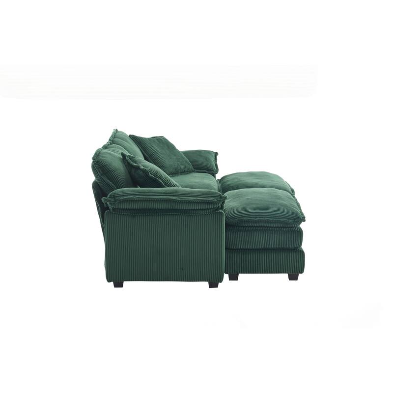 2-seats Sofa With 2 Back Pillows