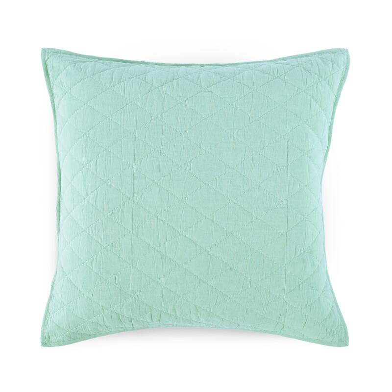 Southern Tide Cedar Island Euro Sage Sham - Euro Square