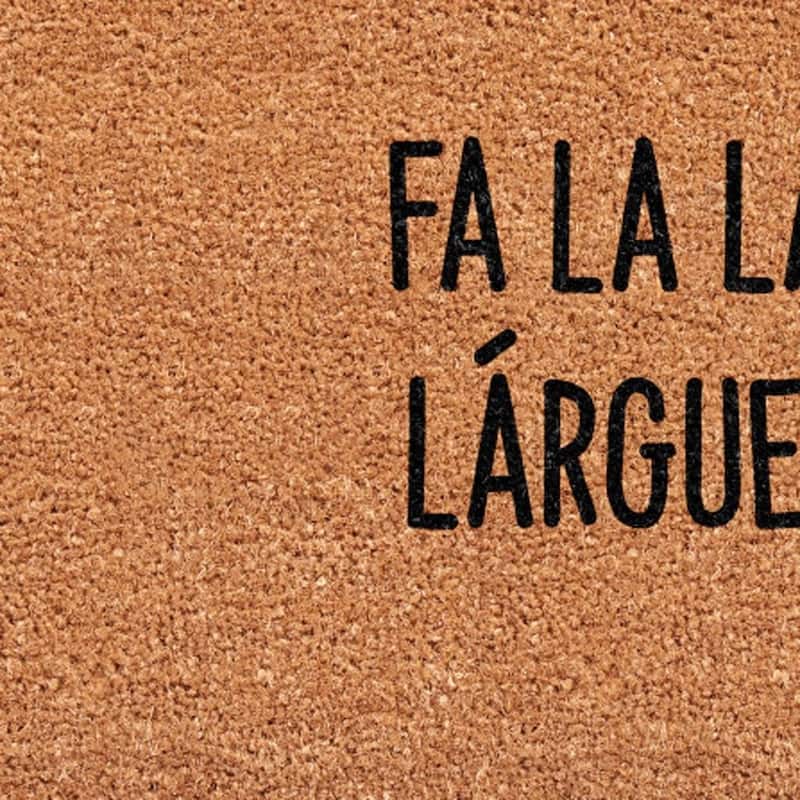 HomeRoots 17" X 29" Brown And Black Christmas Outdoor Coir Door Mat - 17.00' X '29.00