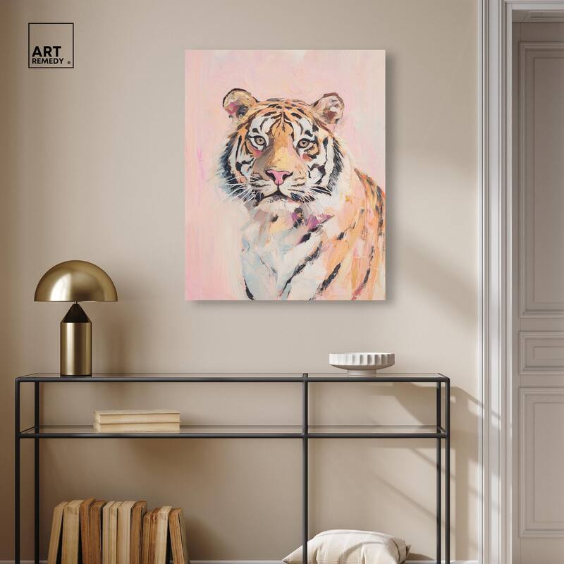 Quiet Tiger Canvas by Art Remedy, Gallery Wrapped