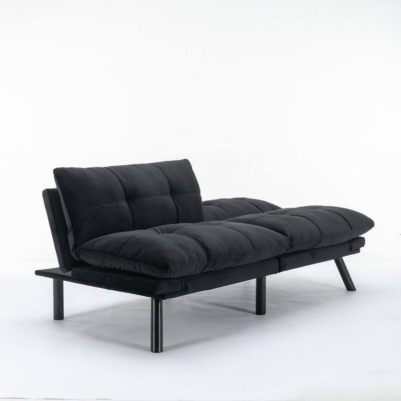 Modern Upholstered 2-Seater Sofa Bed with Adjustable Backrest and Armrests - 70:l