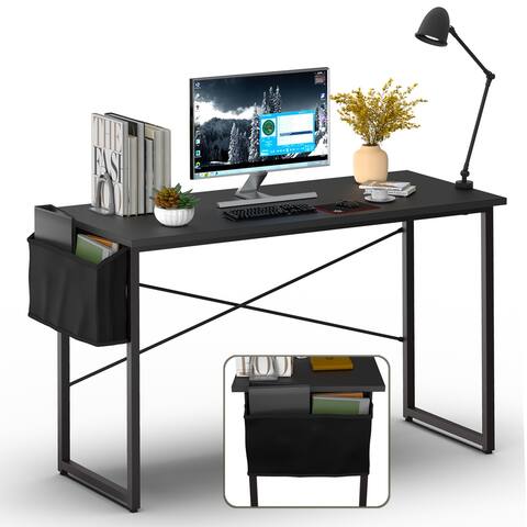 Gymax Modern Computer Desk 40''/47'' Study Writing Table w/ Storage