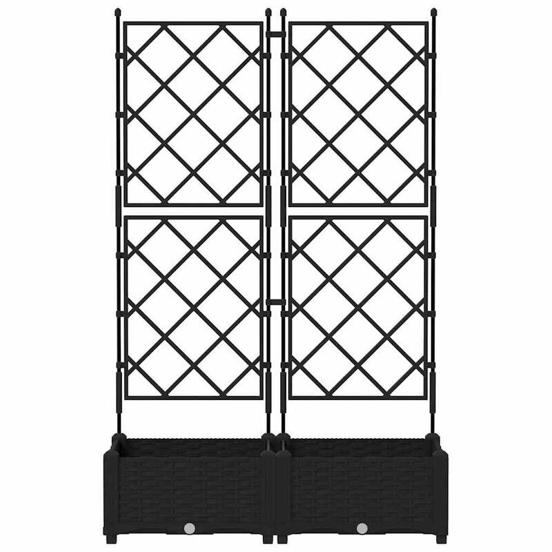 vidaXL Garden Planter with Trellis