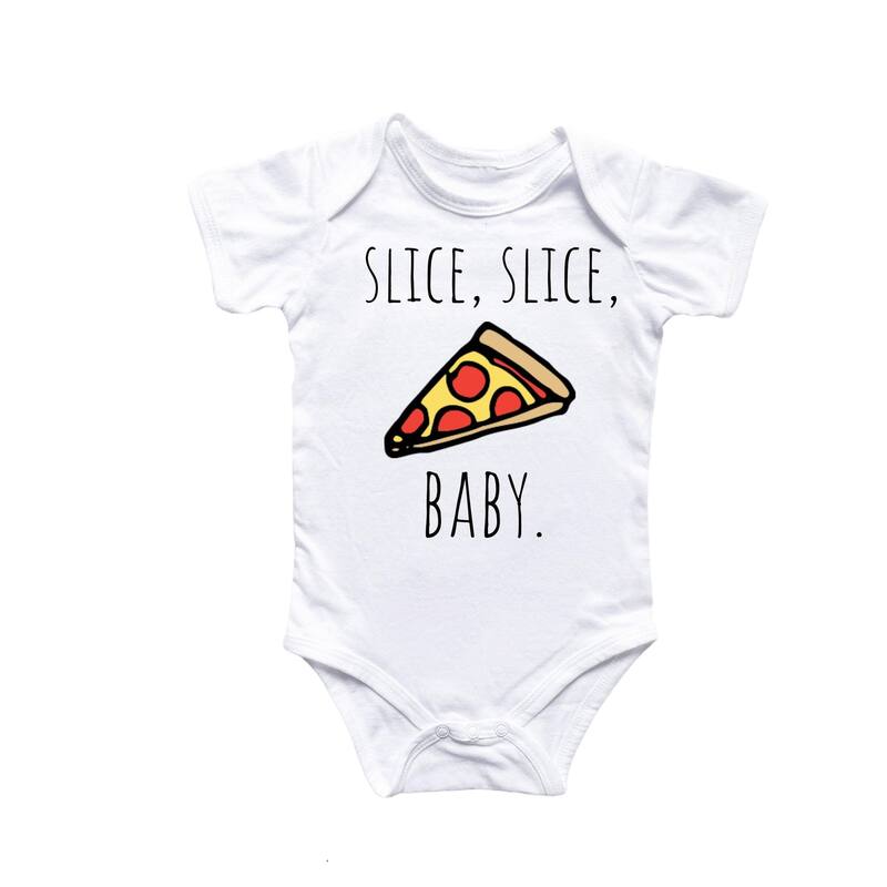Pizza Lover - Baby Boy Girl Clothes Infant Bodysuit Funny Cute Newborn 2 - White - Newborn