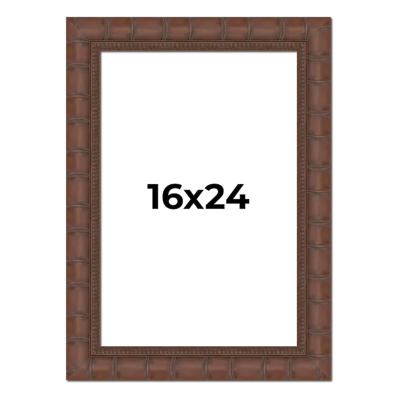 16x24 Frame Pewter Solid Wood Picture Frame Width 1.625 Inches | Interior Frame Depth 0.6875 Inches
