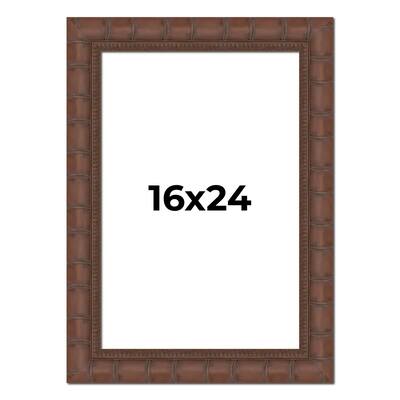 16x24 Frame Pewter Solid Wood Picture Frame Width 1.625 Inches | Interior Frame Depth 0.6875 Inches