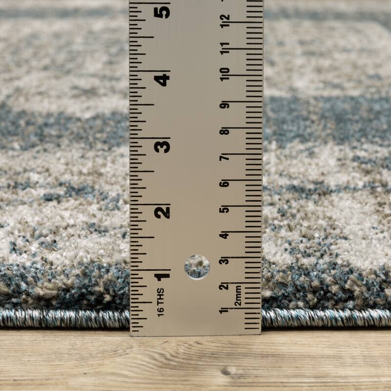 Style Haven Archer Star Medallion Blue/ Beige Indoor Area Rug