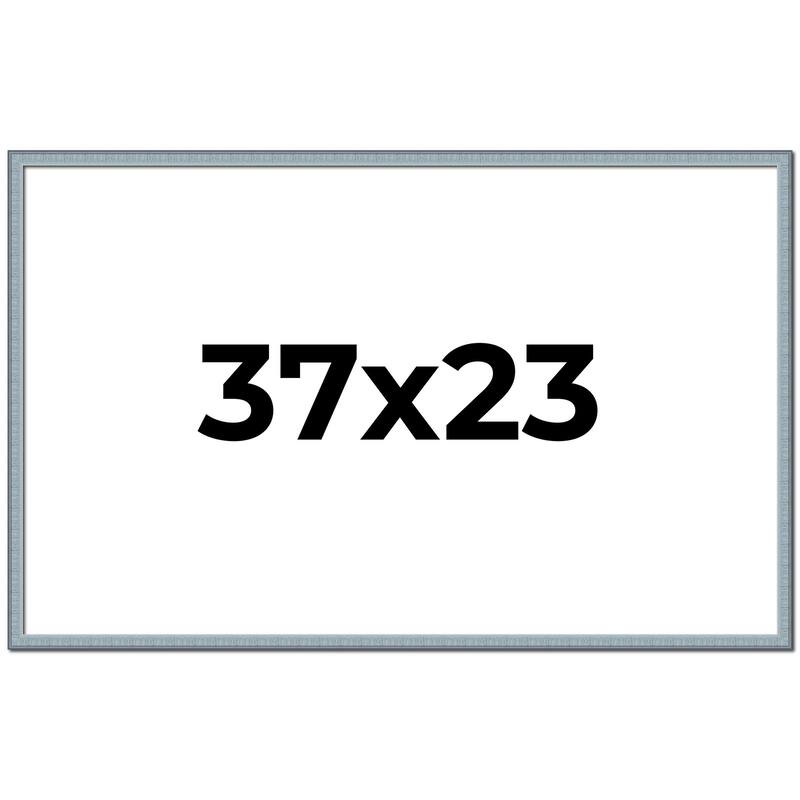 37x23 Frame Rustic Sky Blue Solid Wood Picture Frame | 0.75 Inch