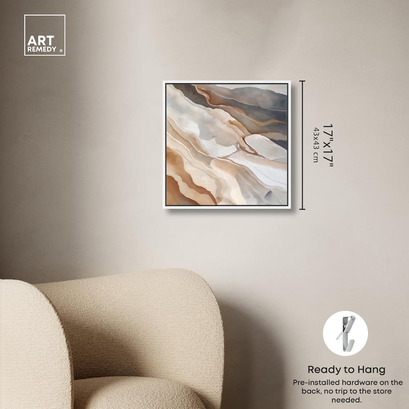 Earthen Flow Canvas by Art Remedy