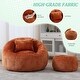 preview thumbnail 2 of 30, Modern Bean Bag Chairs, Comfy Round Chair for Adults with Ottoman, Leisure Single Sofa Reading Chair with Pillow