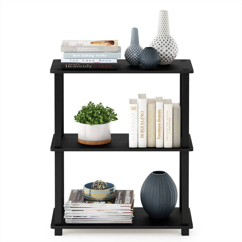Porch & Den Buena Vista Compact Multipurpose Display Shelves - americano - 3 Shelf