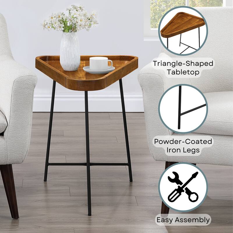 Convenience Concepts Lunar Triangle End Table