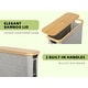 preview thumbnail 29 of 30, Toilet Paper Storage Basket with Bamboo Lid for Up to 9 Mega Rolls - 17.5"L x 6"W x 13.75"H