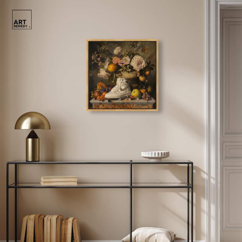 Classical Still Life Sneaker Canvas by Art Remedy