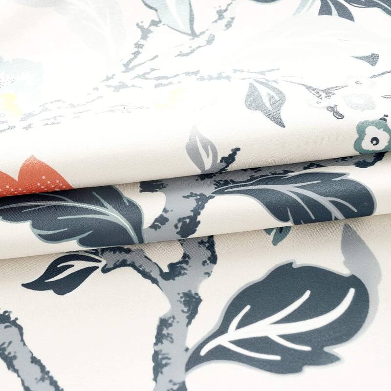 Porch & Den Navarre Botanical Blackout Curtain Panel Pair