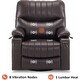 preview thumbnail 10 of 28, MCombo Faux Leather Power Recliner, Electric Swivel Glider Rocker Recliner for Nursery with USB Ports 7785