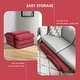 preview thumbnail 14 of 18, Costway Folding Floor Armchair w/ 6-position Adjustable Back & Lumbar - 69.5'' X 27'' X 5.5''