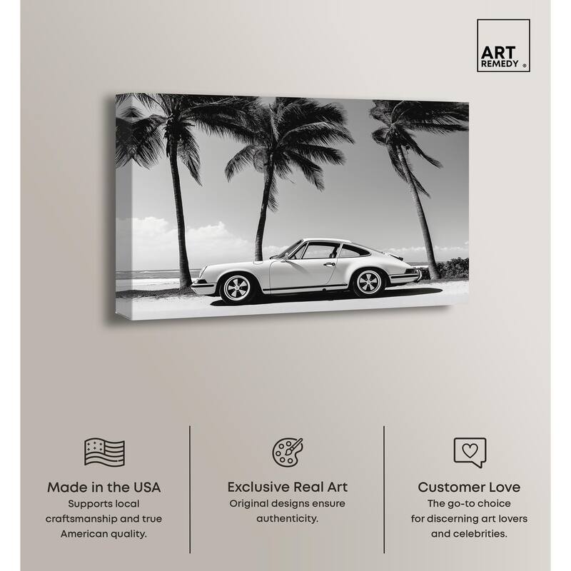 Analog Vintage Car Canvas by Art Remedy, Gallery Wrapped