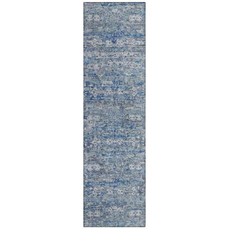 Machine Washable Indoor/ Outdoor Traditional Harmony Chantille Rug