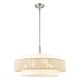 preview thumbnail 6 of 14, GetLedel 5-Light Double Shaded Drum Chandelier