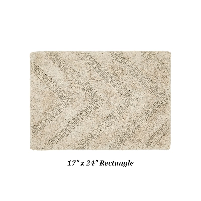 Better Trends Bathroom Rug 100% Cotton Tufted Water Absorbent Bath Rug for Shower, Sink Bath Mats Machine Wash Hugo Collection