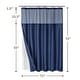 preview thumbnail 9 of 12, Slub Linen Texture Shower Curtain with Snap-in Liner 12 Hooks Included
