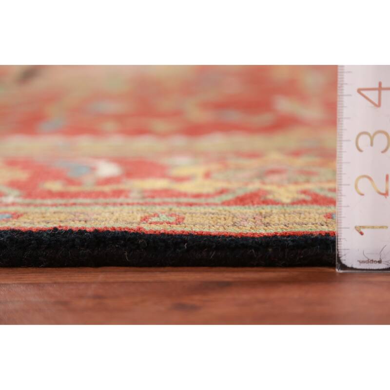 Geometric Heriz Serapi Oriental Area Rug Handmade Wool Carpet - 7'10" x 9'8"