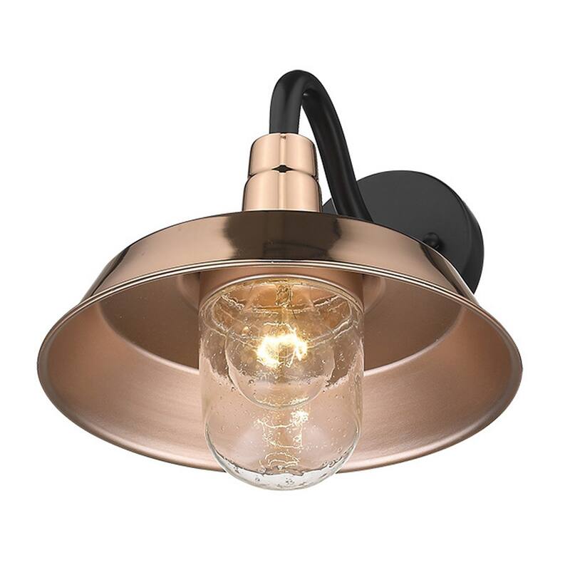 Decorative Shallow Plate Shape Wall Light for Small Spaces and Rooms - 12” x 10.25” x 10.50”