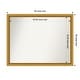 preview thumbnail 13 of 143, Townhouse Gold Framed Non-Beveled Custom Wall Mirror, Bathroom Vanity Mirror Outer Size: 45.75 x 35.75