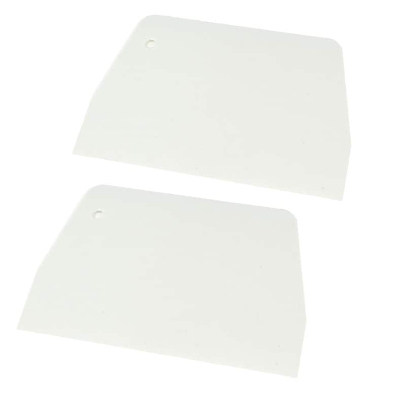 Kitchen Hard Plastic Cook Pizza Dough Pastry Cake Cutter Scraper 2 Pcs