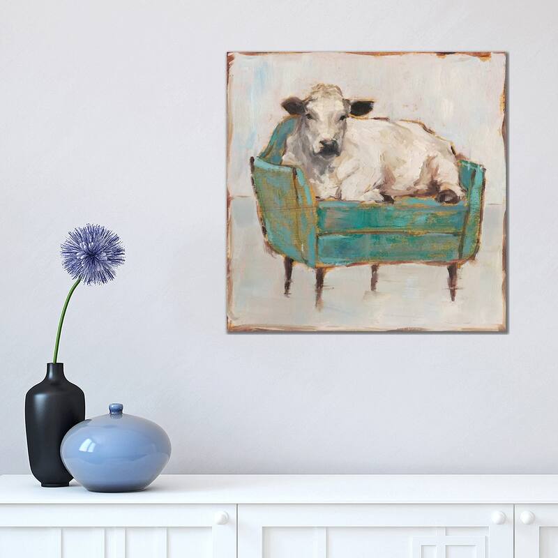 iCanvas "Moo-ving In I" by Ethan Harper Canvas Print