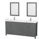 Option Dark Gray, White Cultured Marble Counter