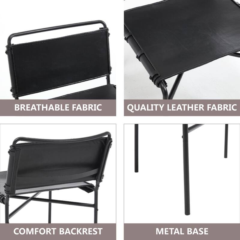 PU Retro Leisure Chairs (Set of 2)